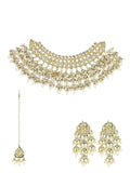 Ishhaara Mandira Bansal In Multi Chand Necklace Set With Teeka