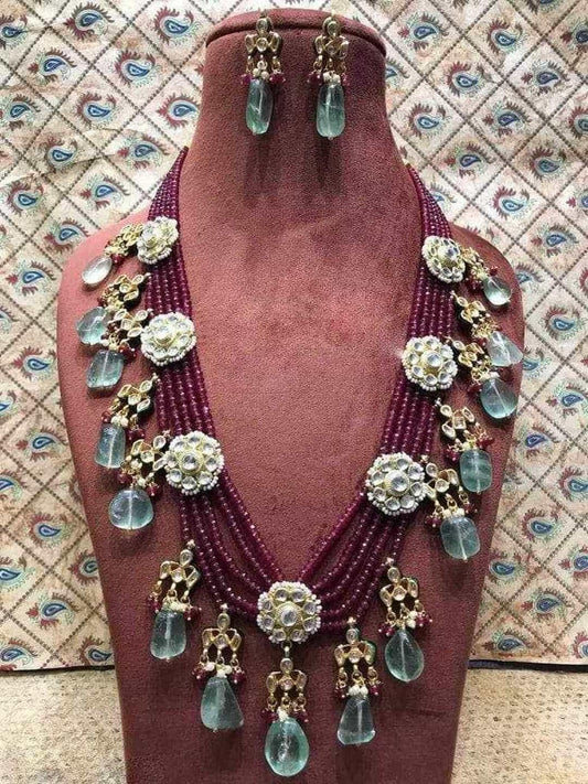 Ishhaara Flower Patch Pendant Necklace