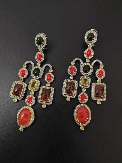 Ishhaara Nikita Dutta In Victorian Emerald Diamond Earring