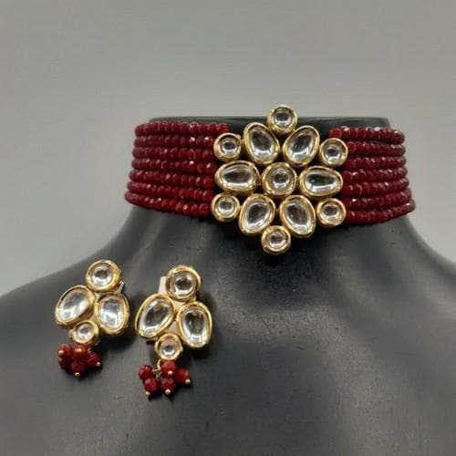 Ishhaara Simple Kundan Patch Choker Set