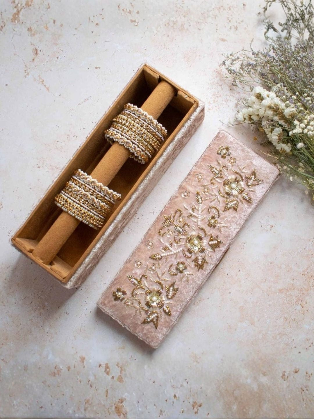 Ishhaara Kundan Bangle Set — handcrafted Indian jewellery