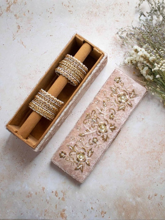Ishhaara Kundan Bangle Set — handcrafted Indian jewellery