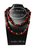 Ishhaara Marron Beads Necklace Bracelet Set