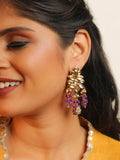 Ishhaara Masoom Minawala In Kundan Precious Stone Earring