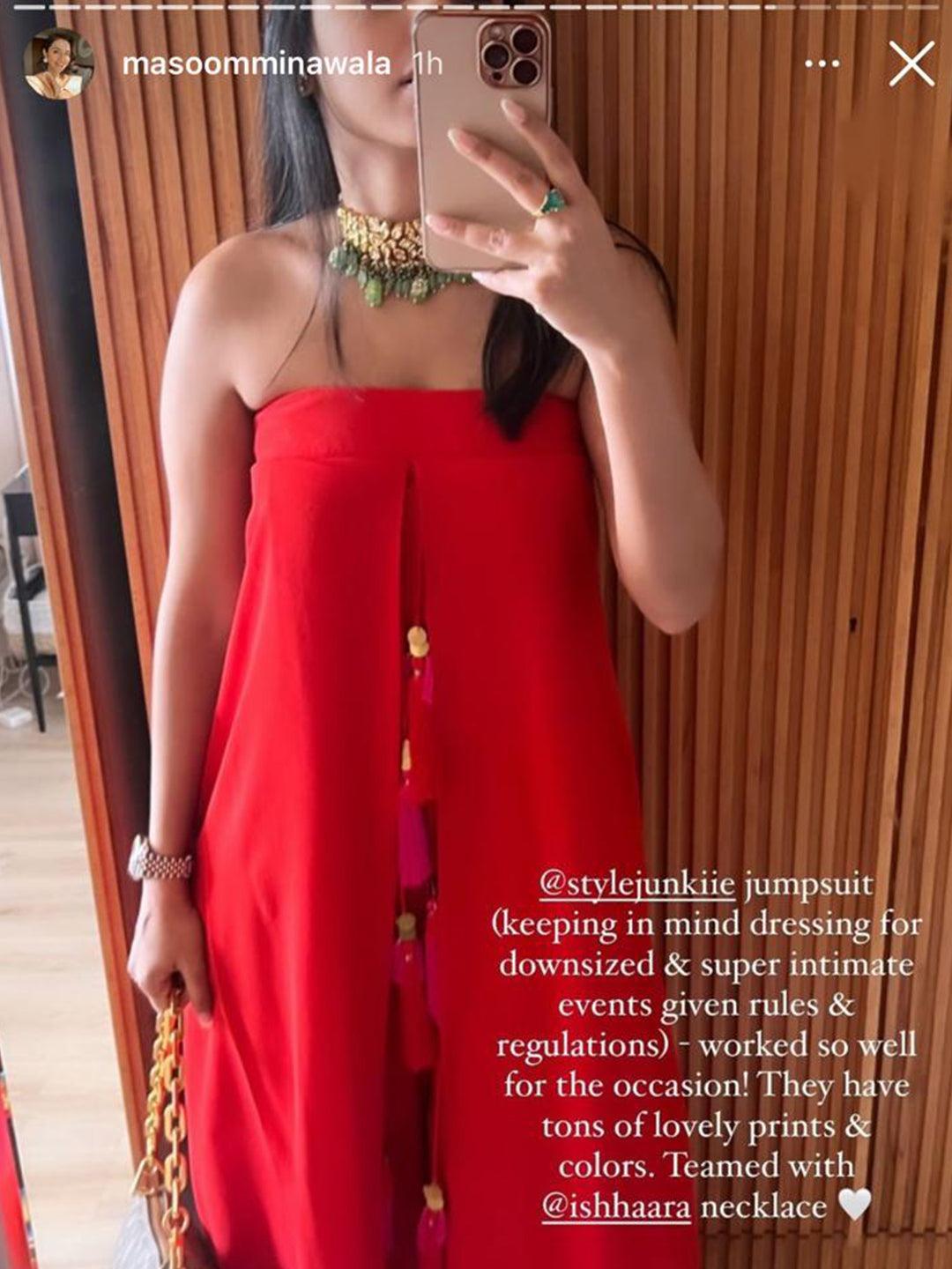 Ishhaara Masoom Minawala In Kundan Semi Precious Choker