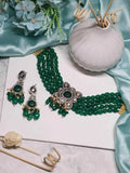 Ishhaara Masoom Minawala In Square Pendant Beads Necklace