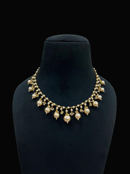 Ishhaara Matha Patti with Pearl Beads — handcrafted Indian jewellery
