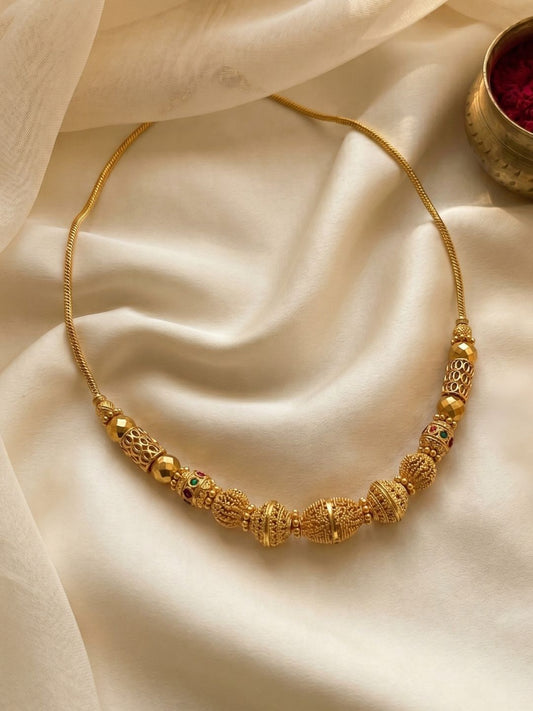 Ishhaara Matte Finish Gooseberry Necklace
