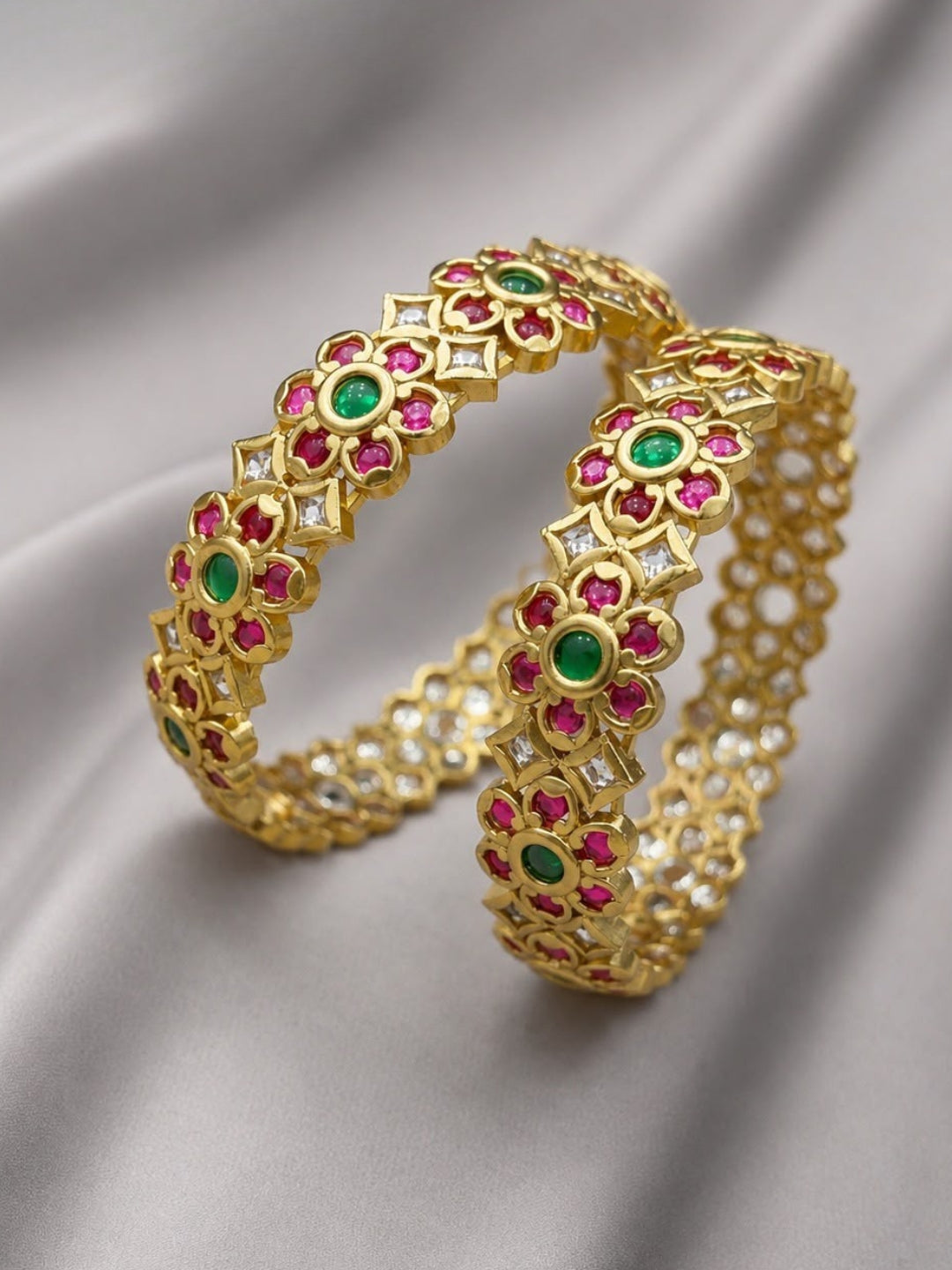 Ishhaara Matte Finish Kemp Traditional Bangles