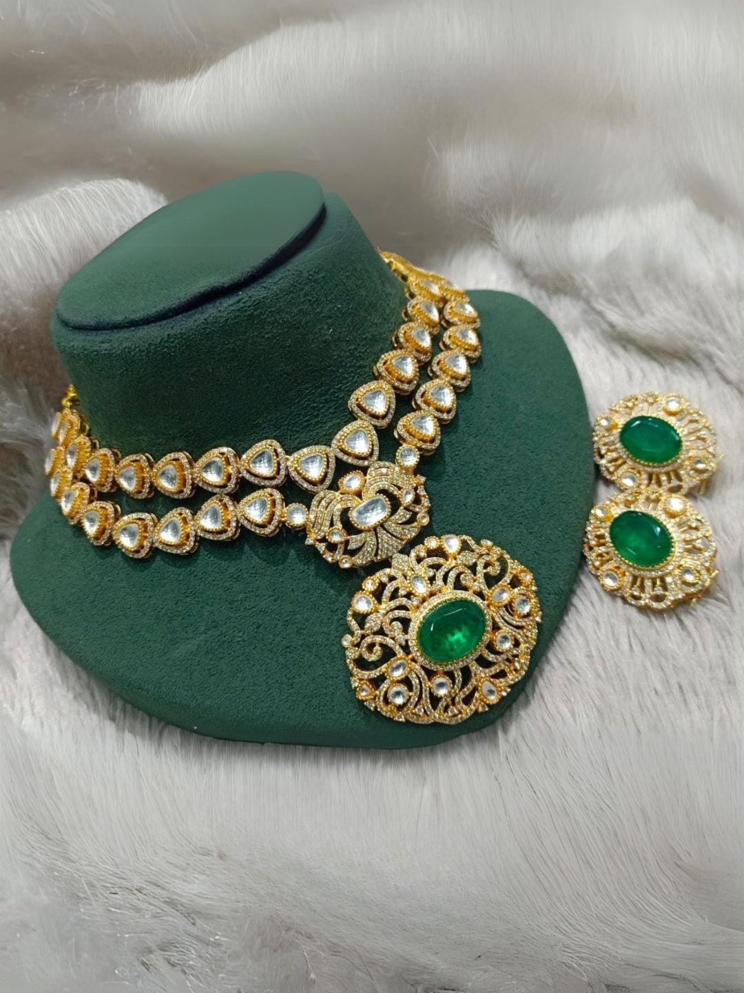 Ishhaara Meena Kundan Polki Studded Bridal Choker