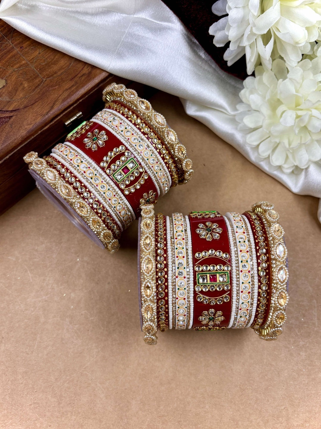 Ishhaara Meenakari Bangle Bracelet — handcrafted Indian jewellery - view 3