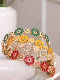 Ishhaara Meenakari Flower Hairband