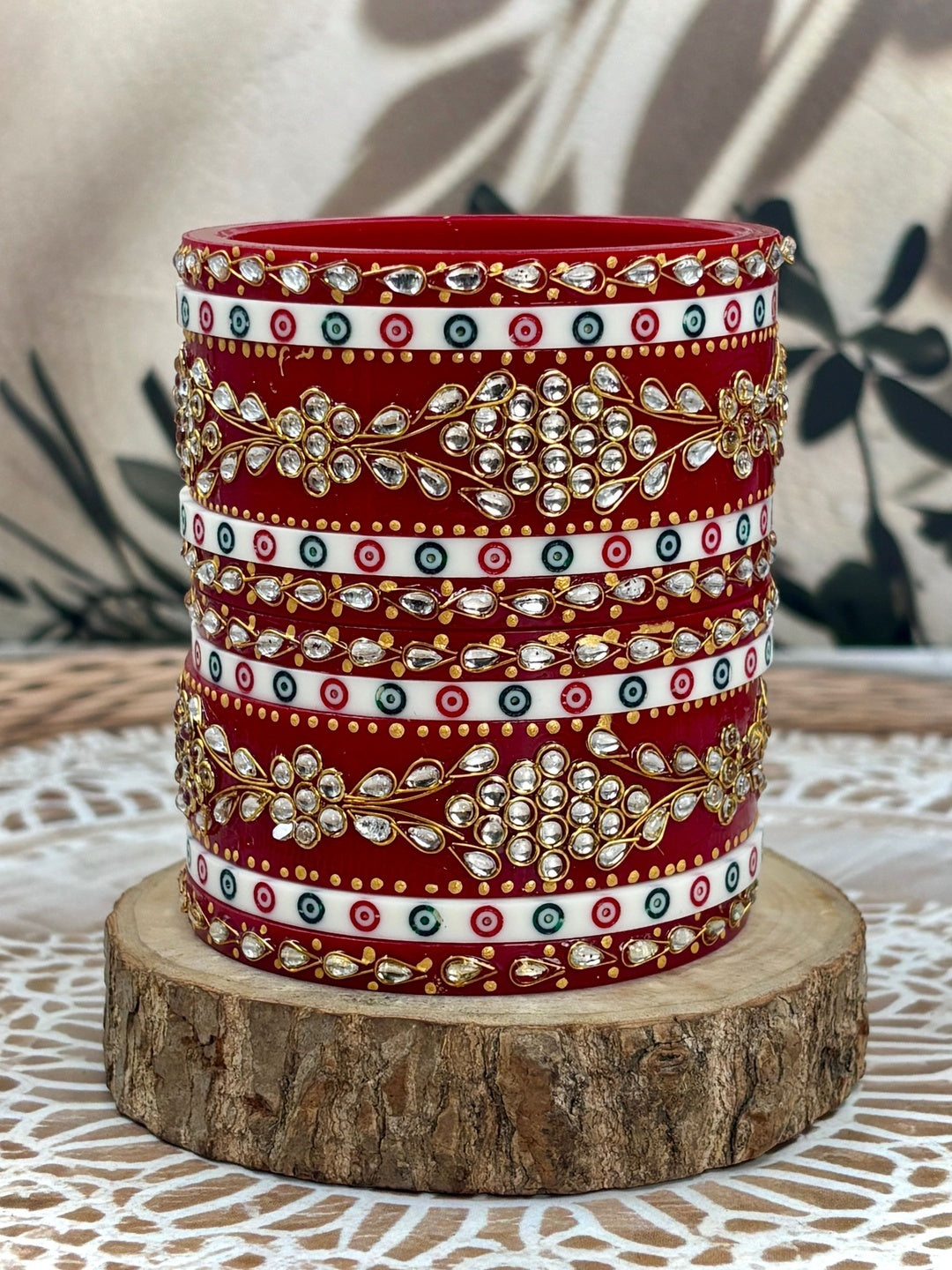 Ishhaara Meenakari Kundan Bangle Set — handcrafted Indian jewellery