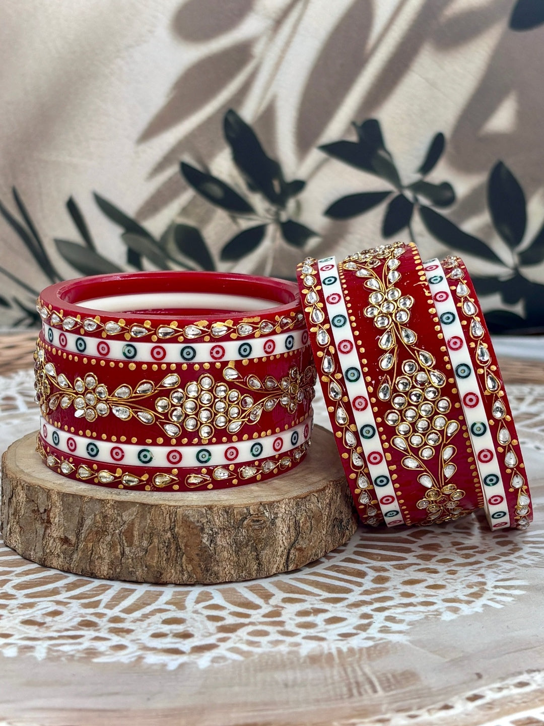 Ishhaara Meenakari Kundan Bangle Set — handcrafted Indian jewellery - view 2