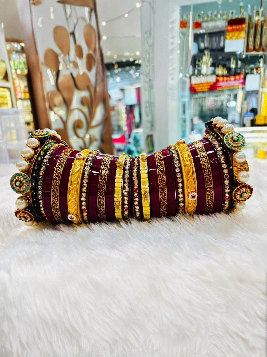 Ishhaara Meenakari Kundan Bangles — handcrafted Indian jewellery