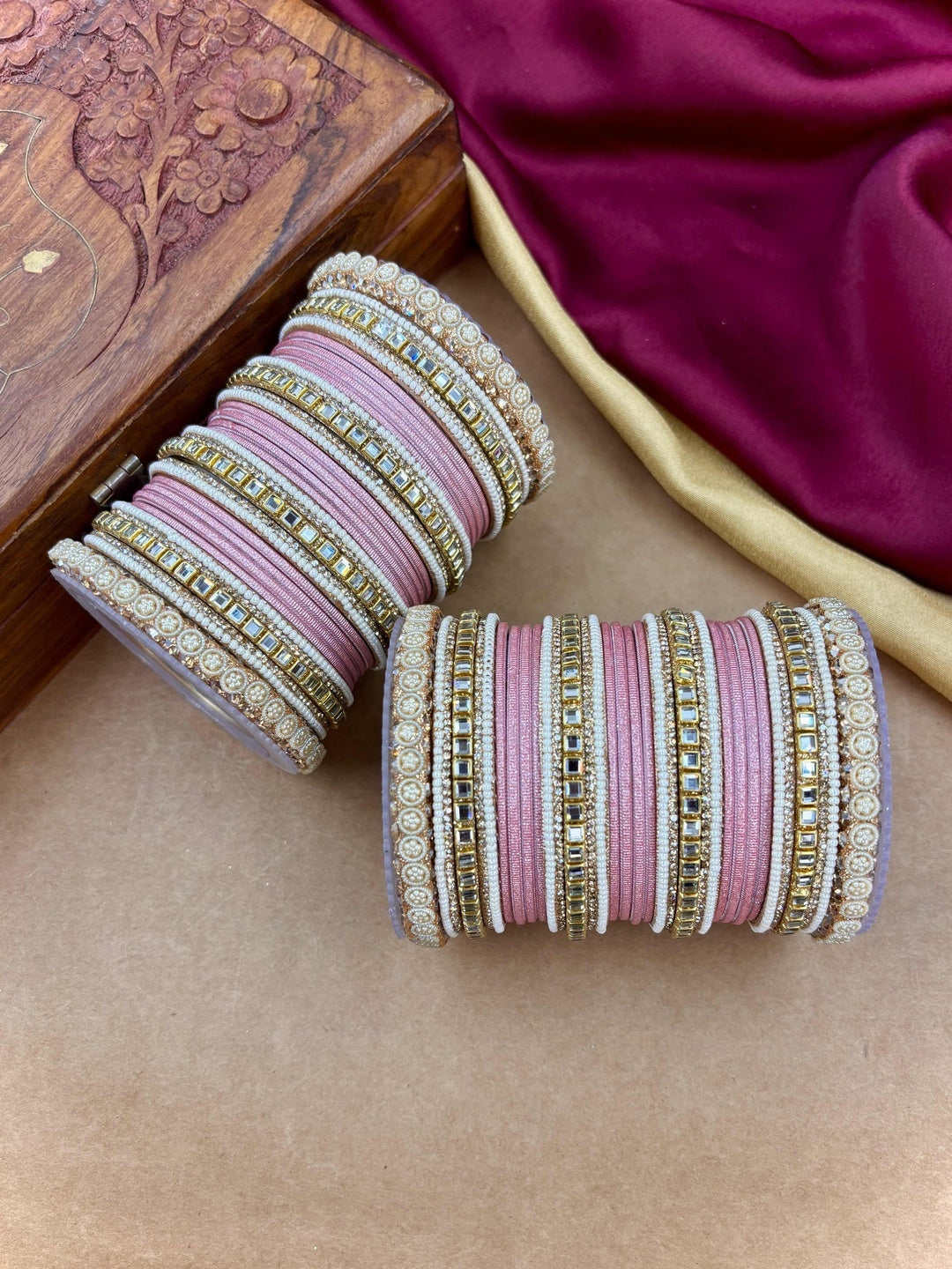 Ishhaara Meenakari Silk Thread Bangle Set — handcrafted Indian jewellery - view 14