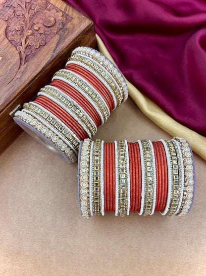 Ishhaara Meenakari Silk Thread Bangle Set — handcrafted Indian jewellery - view 5