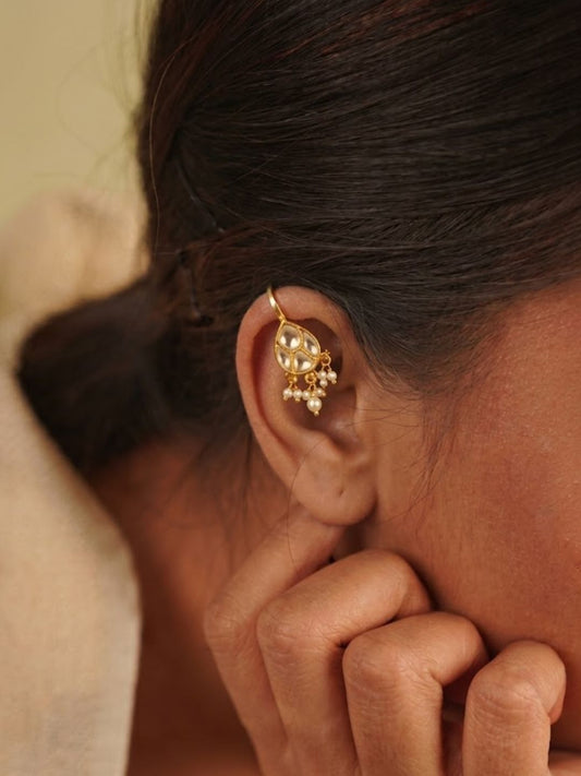 Ishhaara Mesmerizing Jadau Kundan Bugadi Earrings