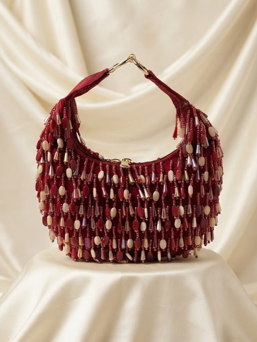 Ishhaara Midnight Cascade Moon Bag