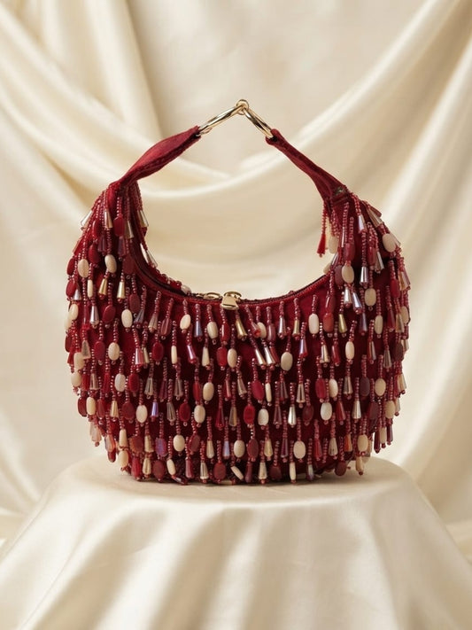 Ishhaara Midnight Cascade Moon Bag