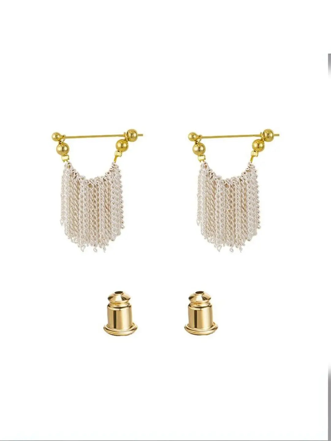 Ishhaara Mini Chain Tassel Earring