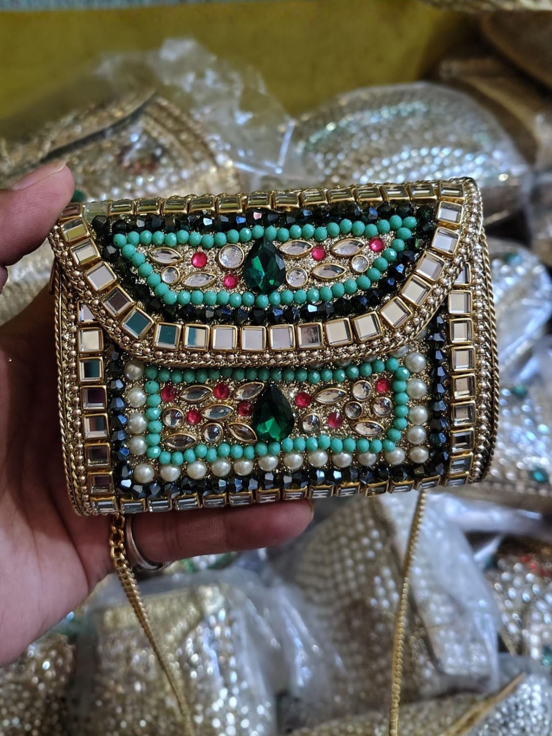 Ishhaara Mini Kundan Clutch