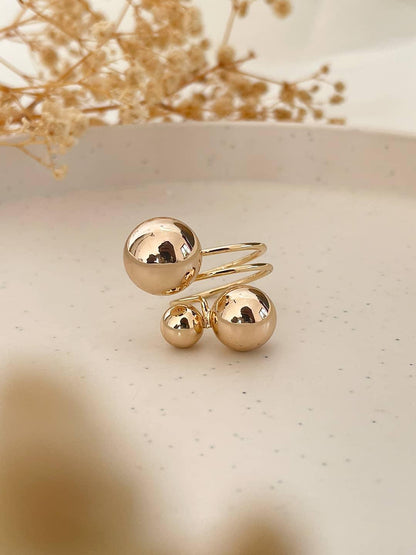 Ishhaara Minimalist Ball Statement Ring