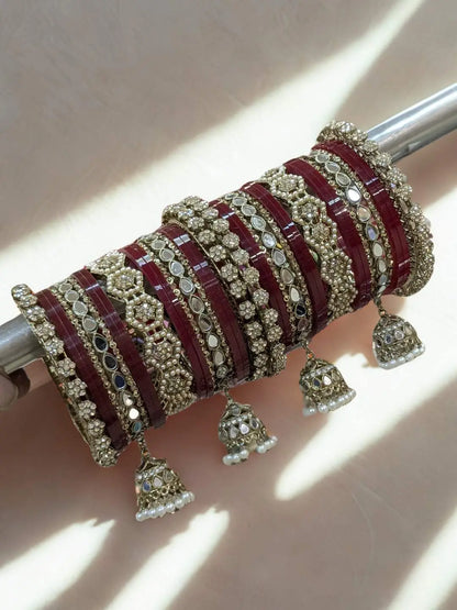 Ishhaara Mirror And Jhumka Studded Chooda