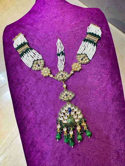 Ishhaara Mohina Polki Bead Matha Patti