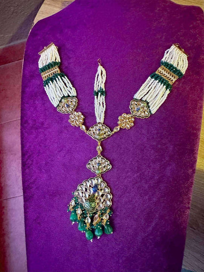 Ishhaara Mohina Polki Bead Matha Patti