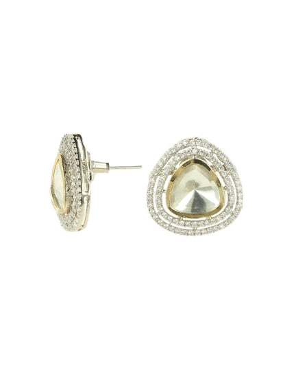 Ishhaara Moissanite Ad Stud Silver