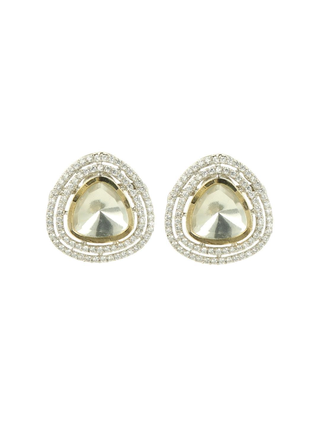 Ishhaara Moissanite Ad Stud Silver