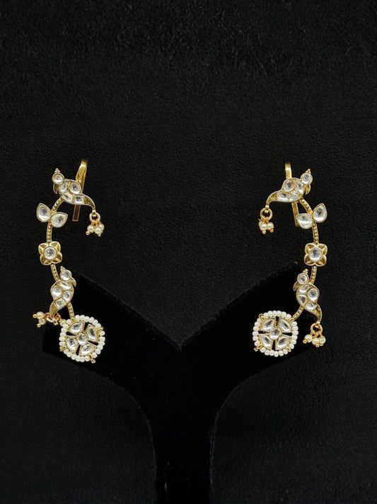 Ishhaara Moissanite Bird Motif Ear Cuffs