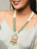 Ishhaara Monalisa Drop Pearl And Cheed Beaded Haar