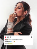 Ishhaara Monica Dogra In Diamond Studded Hoop Earrings