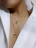 Ishhaara Moon Chain Pendant Necklace