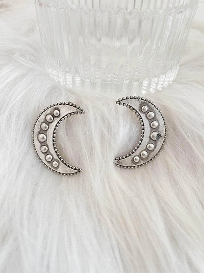 Ishhaara Moon Design Stud Earrings