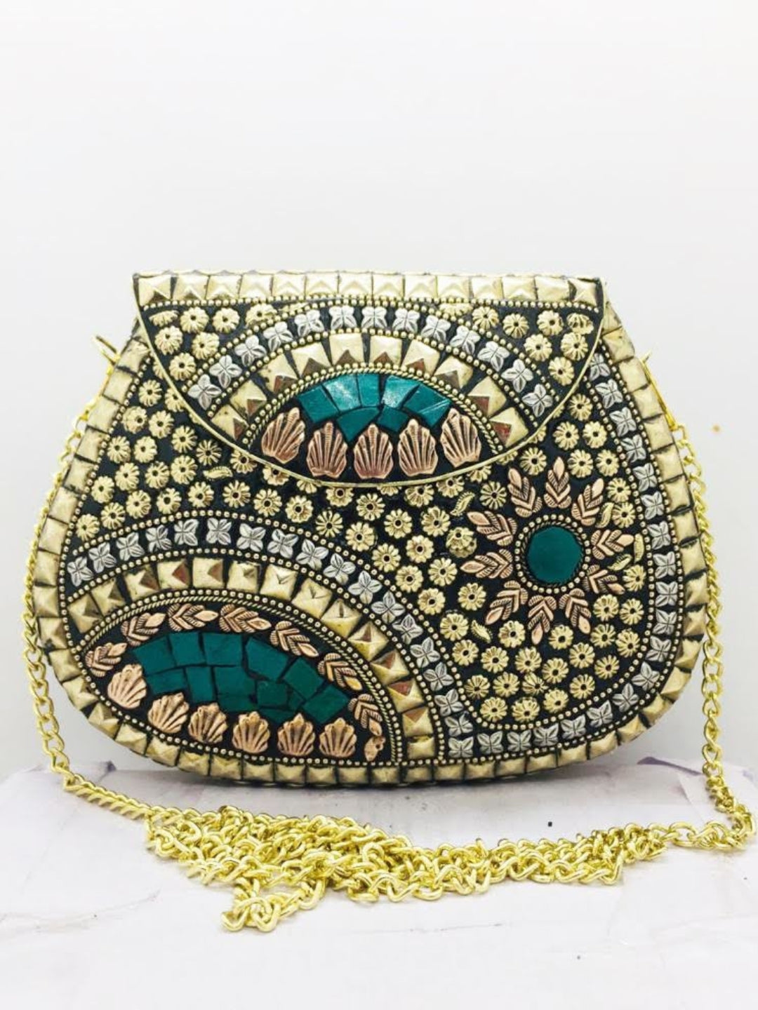 Ishhaara Mosaic Clutch Bags