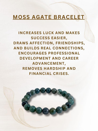 Ishhaara Moss Agate Bracelet