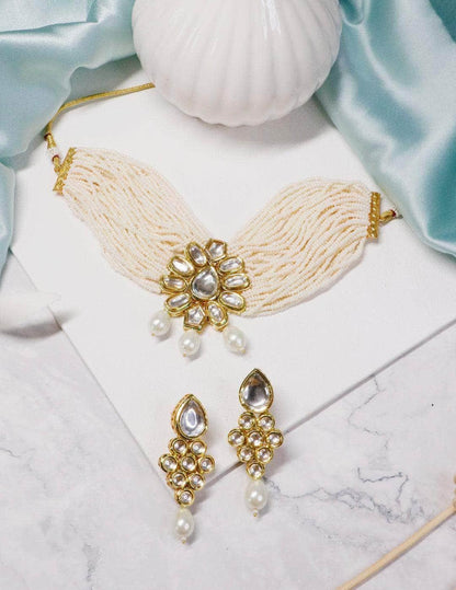 Ishhaara Moti Kundan Choker Small
