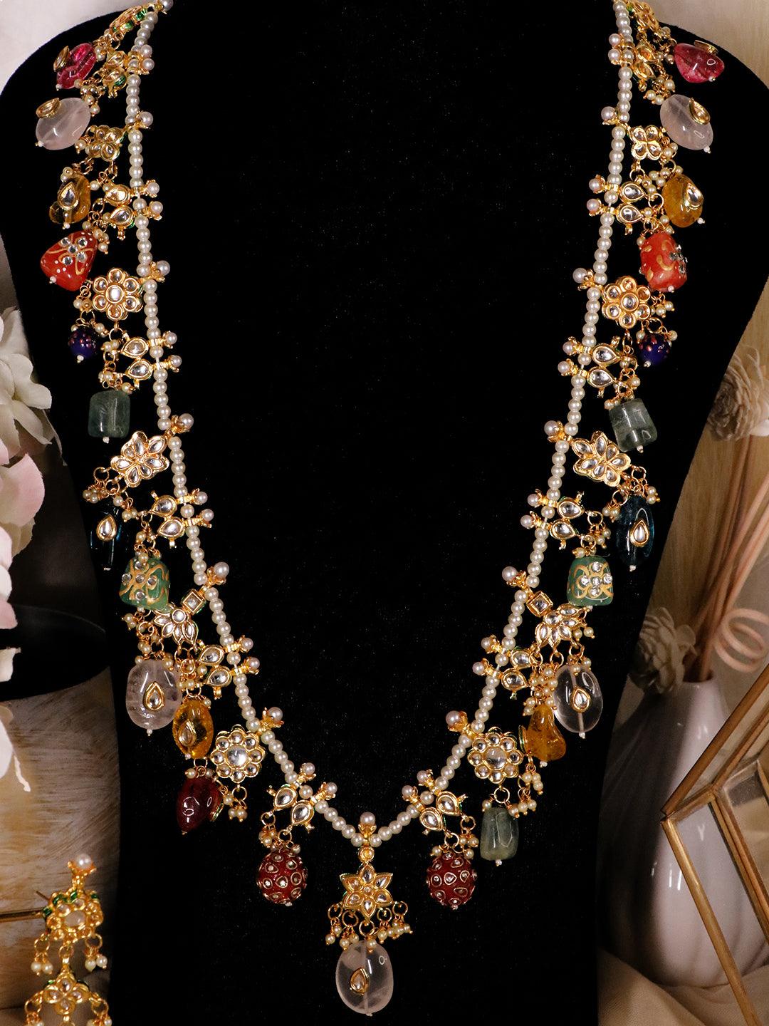 Ishhaara Multi Beaded Long Necklace