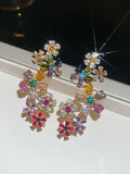 Ishhaara Multi Color Flower Earcuff Earrings