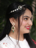 Ishhaara Multi Color Kundan Stone Earrings