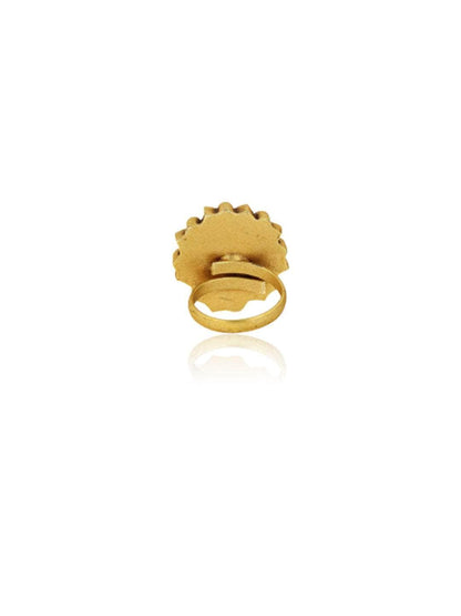 Ishhaara Multi Color Lotus Ring