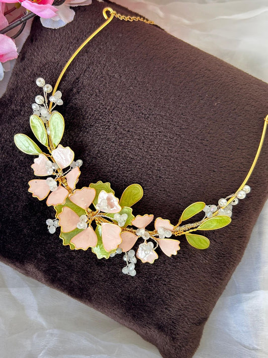 Ishhaara Multi Color Pearls Embellished Full Bridal Set