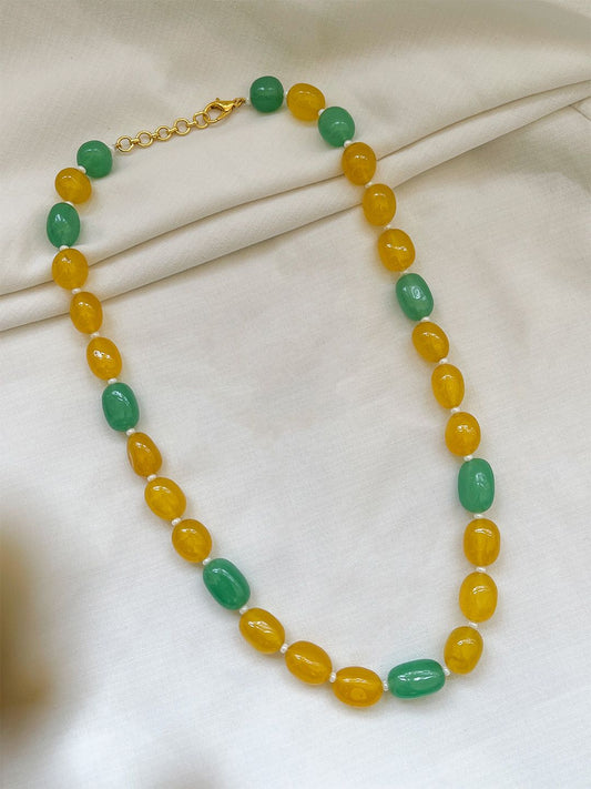 Ishhaara Multi Color Pearls Stone And Embellished Necklace