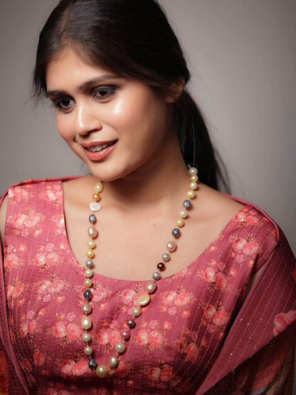 Ishhaara Multi Color Shell Pearl Mala