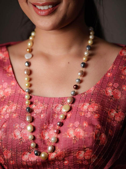 Ishhaara Multi Color Shell Pearl Mala