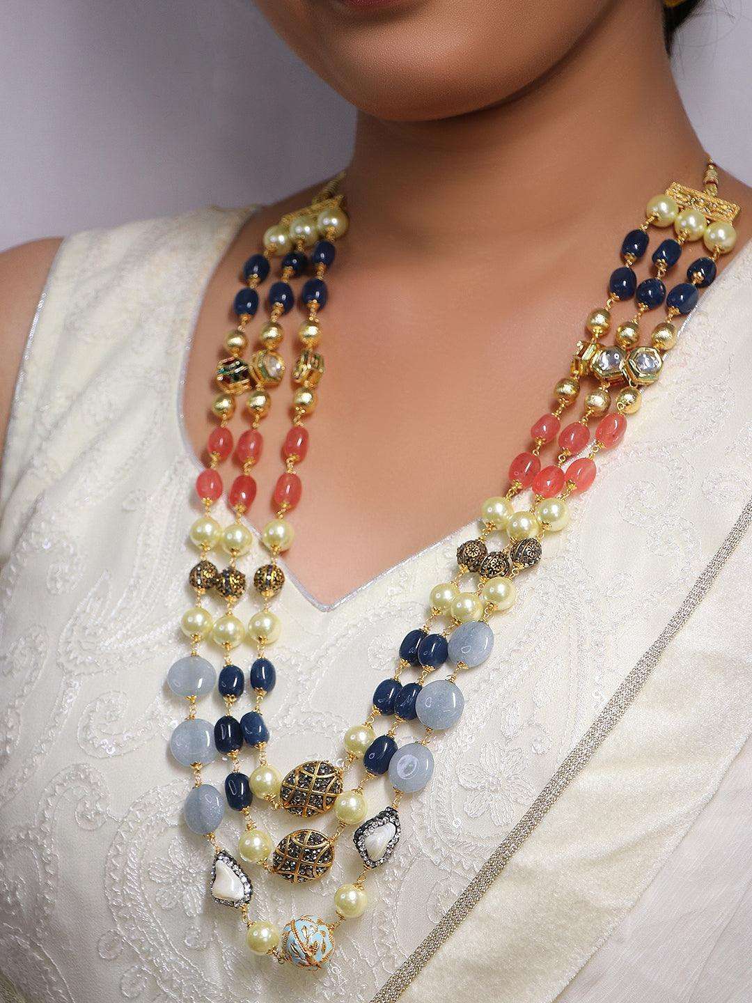 Ishhaara Multi Color Three Layer Mala