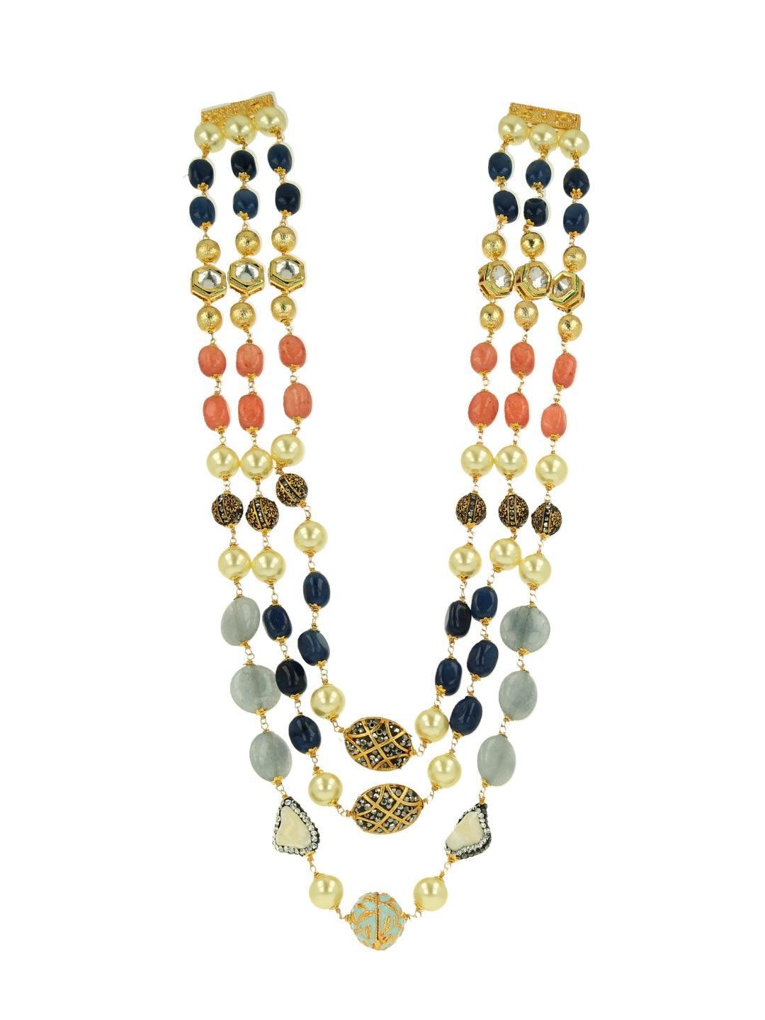 Ishhaara Multi Color Three Layer Mala